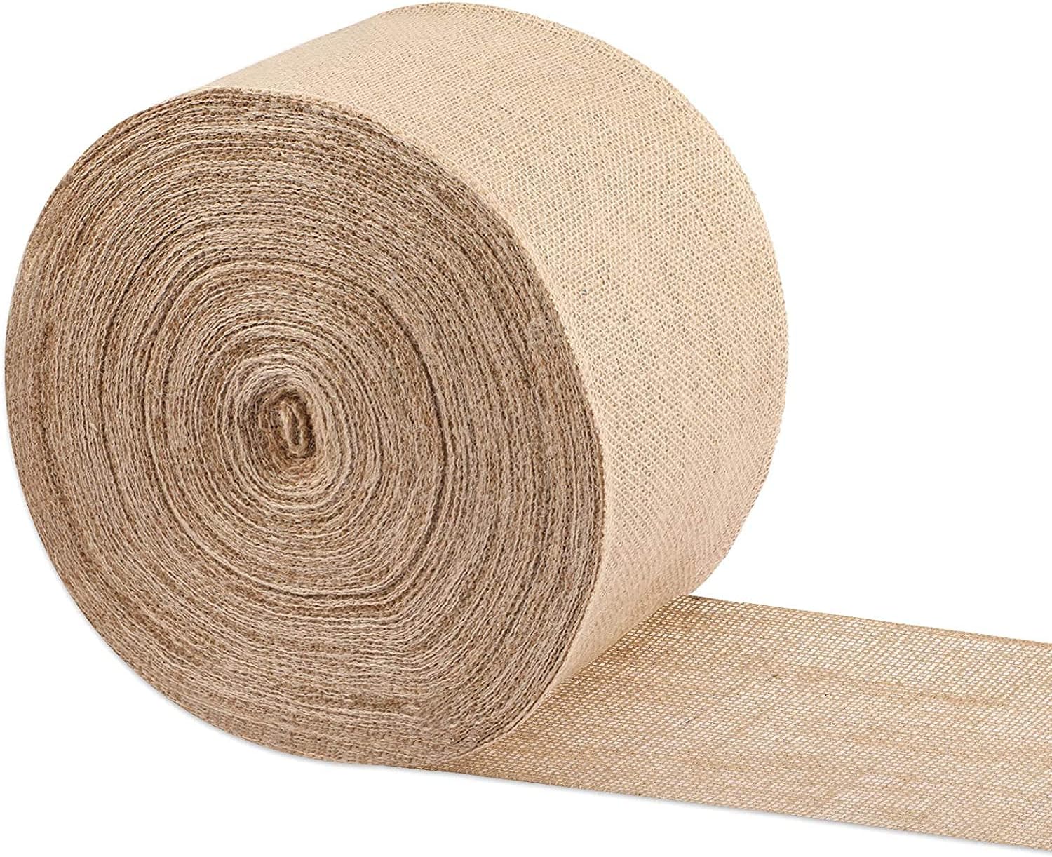 AK Trading CO. 2-Inches Wide Natural Jute Burlap Fabric Rolls - 100 Yards