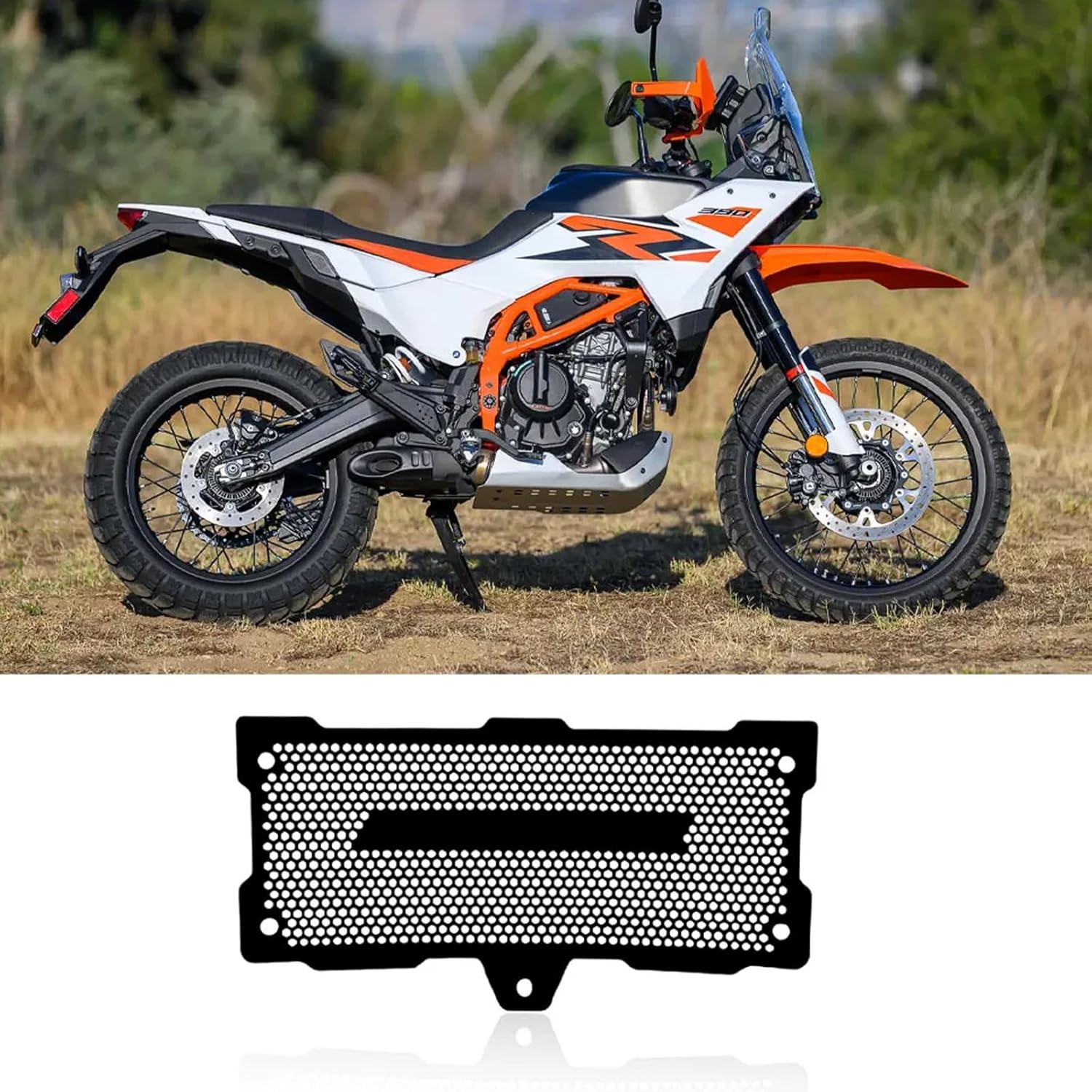 For 390 ADVENTURE R 2025 390 Adventure X 250 ADV Motorcycle Accessories Radiator Guard Protection Grille Cover Protector (ADVENTURE logo)