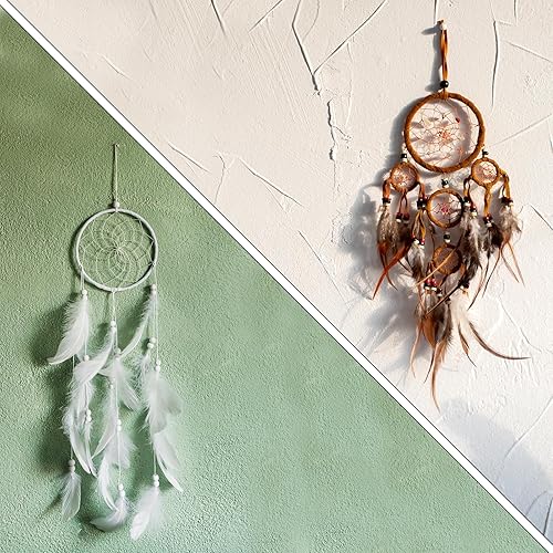 Miniatura 6 de 10 anillos de metal de 6 pulgadas para manualidades, aros de plata, anillos florales de macramé, para manualidades, suministros de atrapasueños