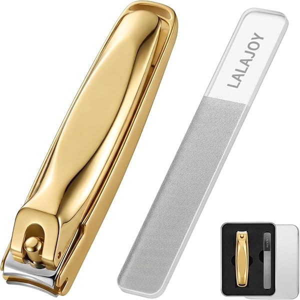 爪切り 爪やすり カーブ刃採用 LaLaJoY 高級 つめきり 日本製 手指 足指対応 人気 ステンレス 飛散防止 切れ味いい 滑し止め 超軽量 簡単操作 安全 赤ちゃん 子供/大人/高齢者に向け プレゼント 収納ケース付き(银色) - 3