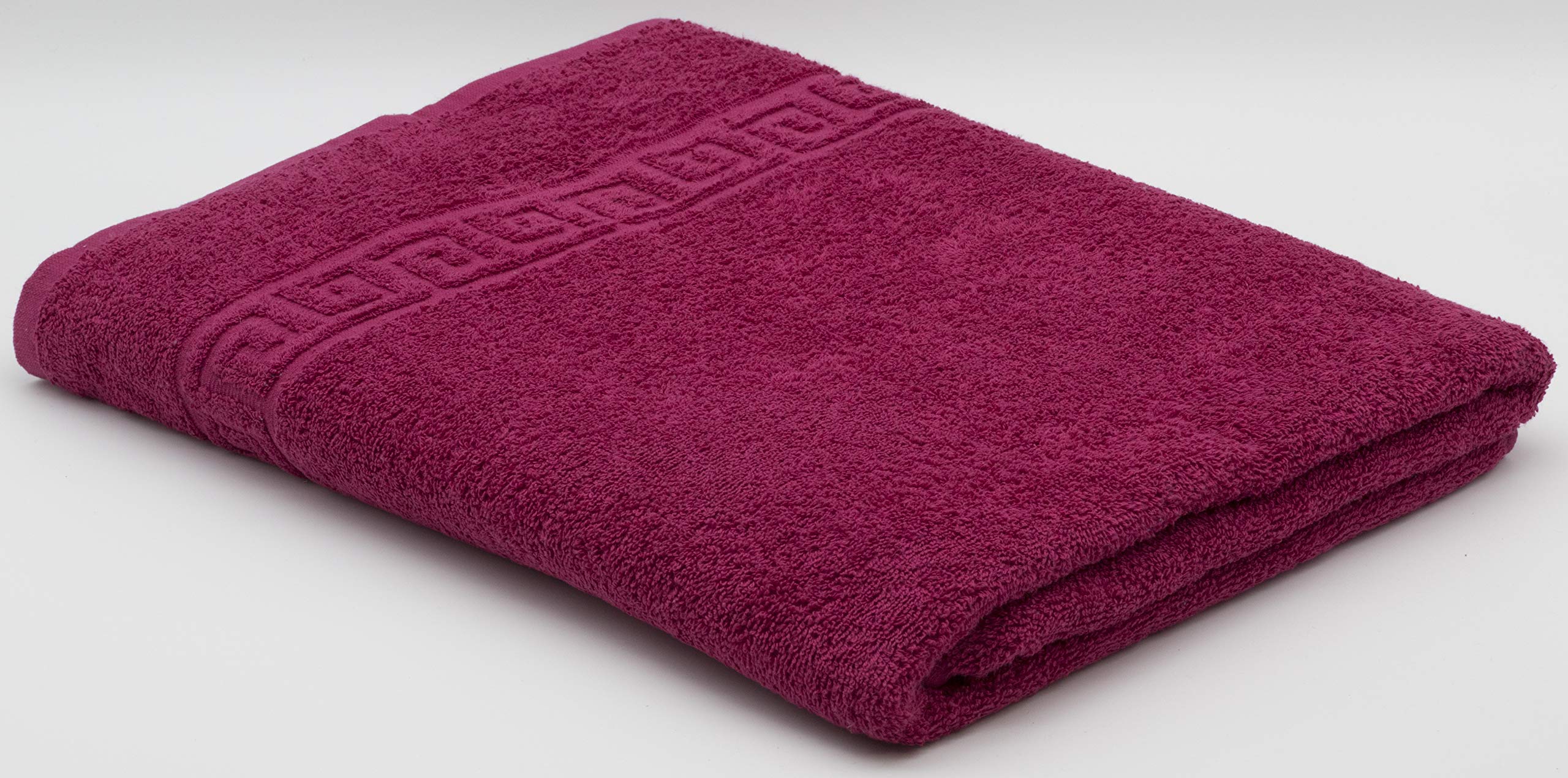 LIGHT TURQUOISE 2 X BATH TOWELS SET, 70X140 LARGE SIZE 100% NATURAL COTTON 500 GSM THICK ABSORBENT TOWEL, HOTEL QUALITY RINGSPUN — view 66