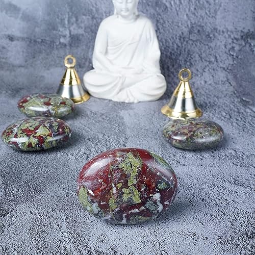 Miniatura 2 de ZAICUS Piedra de sangre de dragón de 55 a 2.362 in y cristal  Piedra natural para el equilibrio de chakras del cuerpo, piedra de preocupación grande