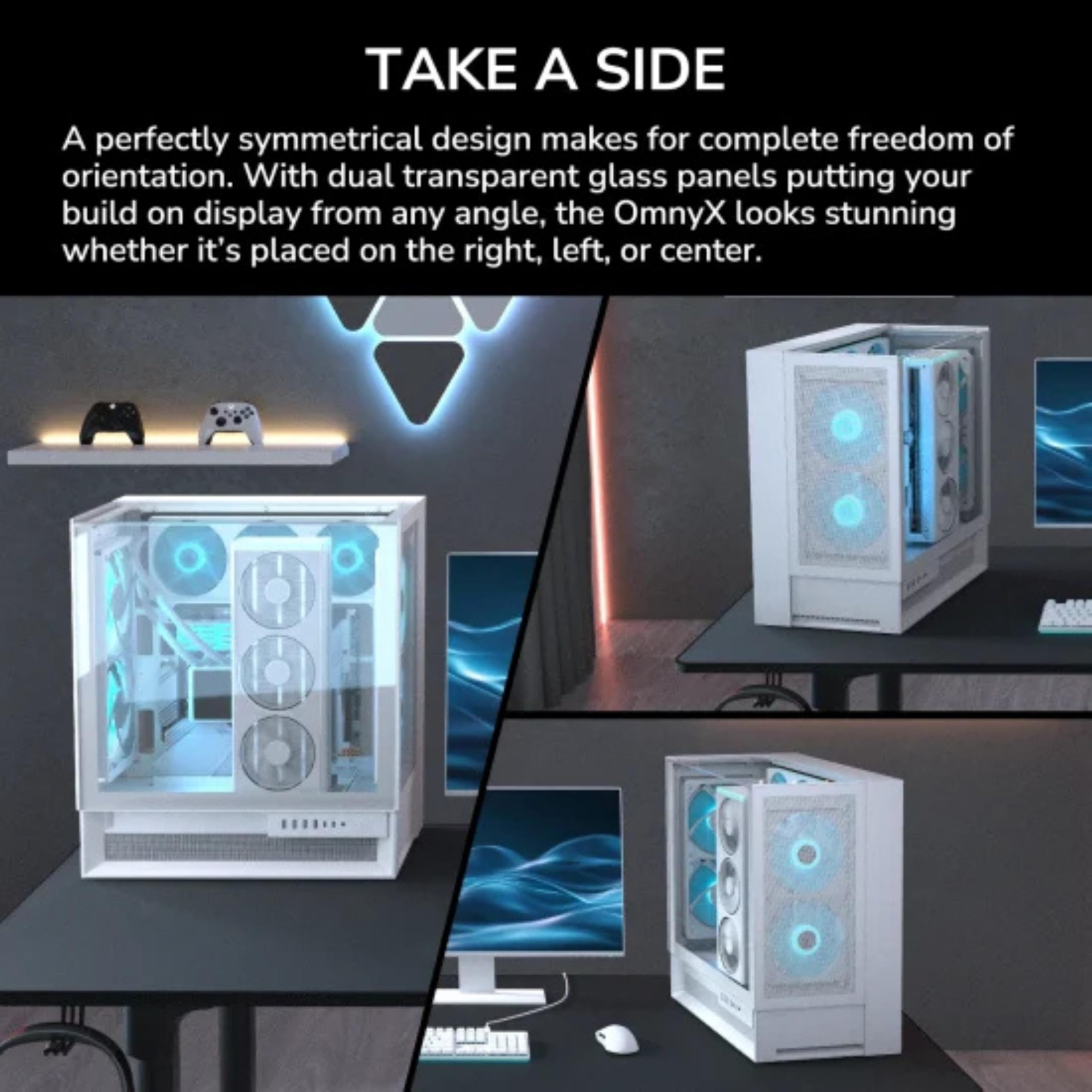 Amazon.co.jp: COUGAR OmnyX ミッドタワー ATX 対称パノラマPCケース
