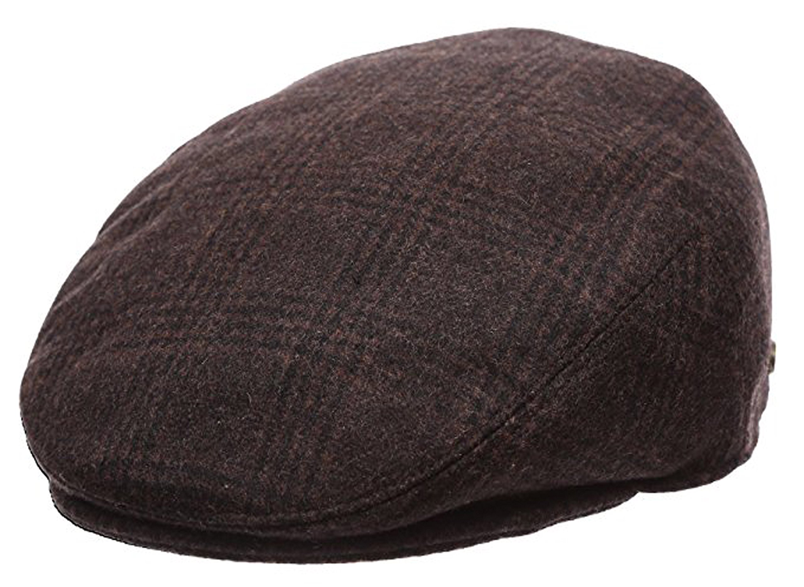 Men's Premium Wool Blend Classic Flat Ivy Newsboy Collection Hat (Large, 1930-Brown)