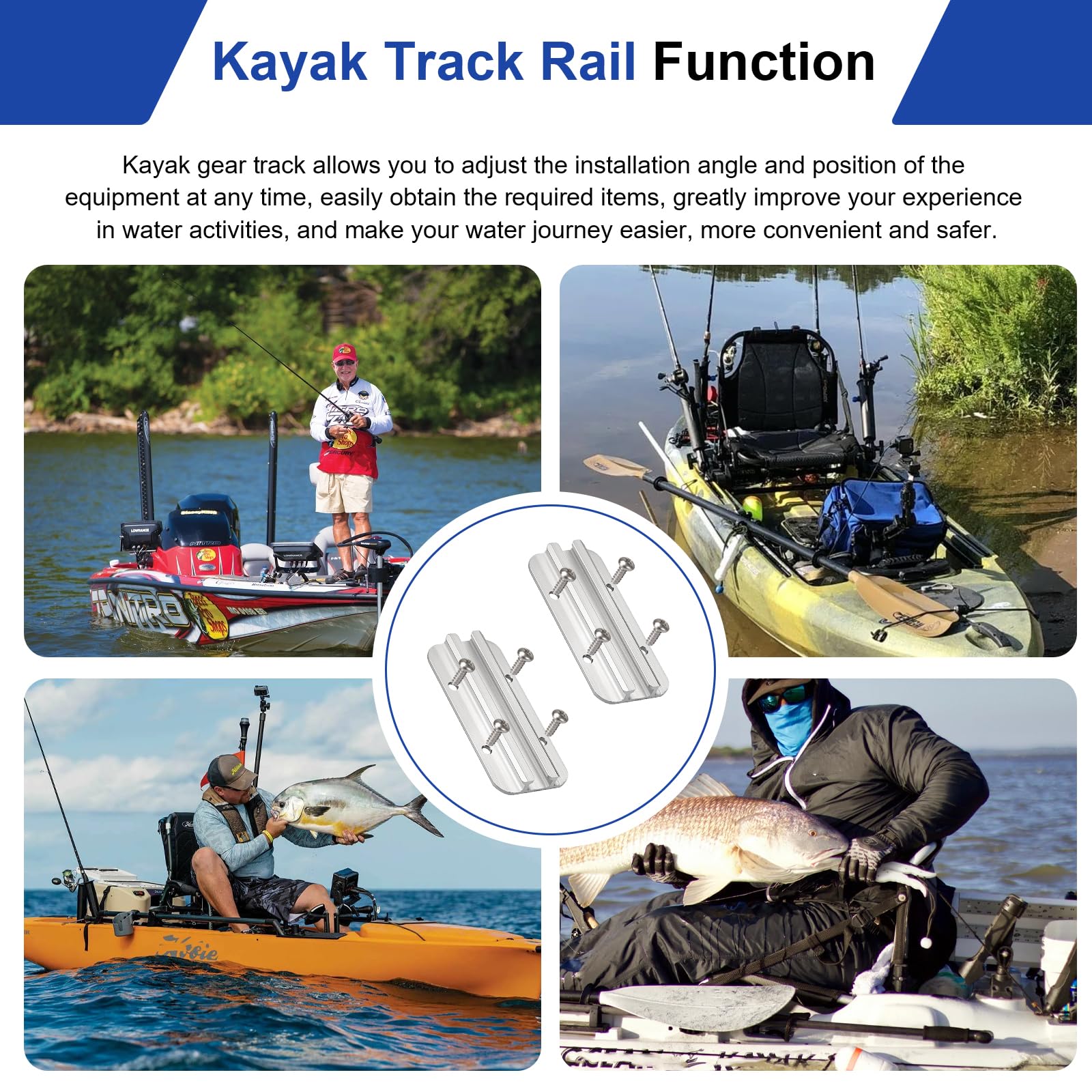 Kayak Rail Accessories Mount - Secure Your Gear -7
