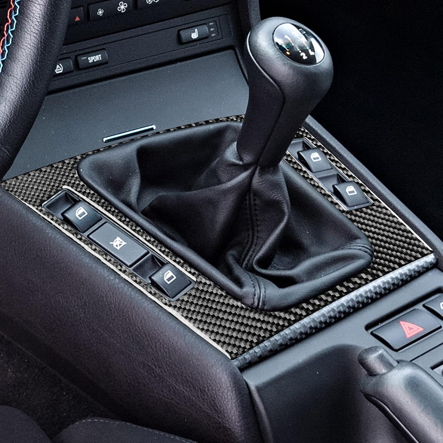 JKYUKU Real Carbon Fiber for BMW Accessories Center Console Gear Shift Trim image 4