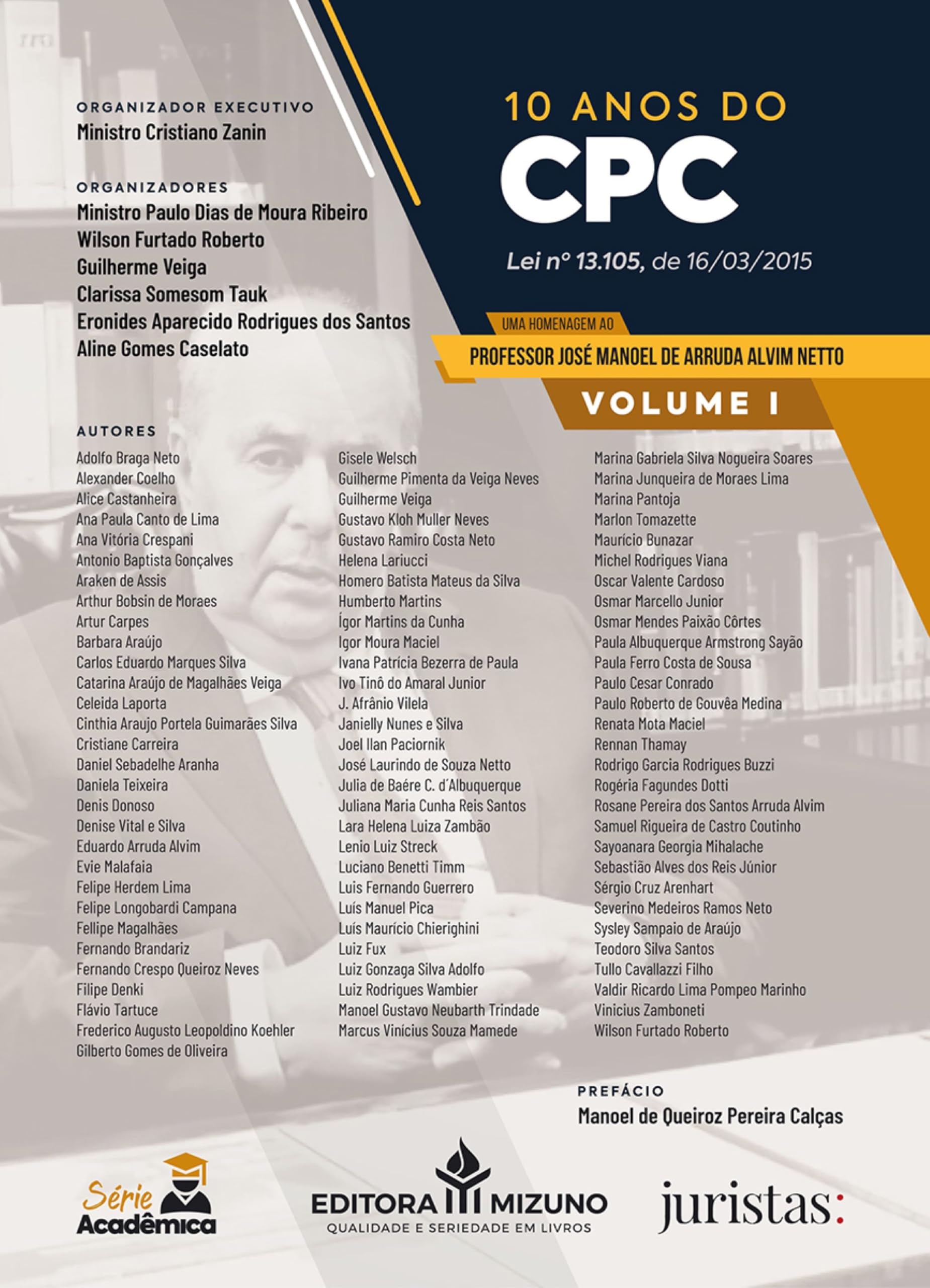 Capa de 10 Anos do CPC - Lei nº 13.105, de 16/03/2015