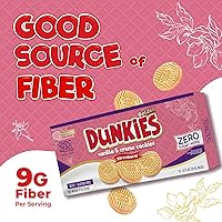Vista 33 de ChocZero Galletas sándwich de chocolate keto con crema, Dunkies bajos en azúcar sin gluten (1 caja, 9 onzas)