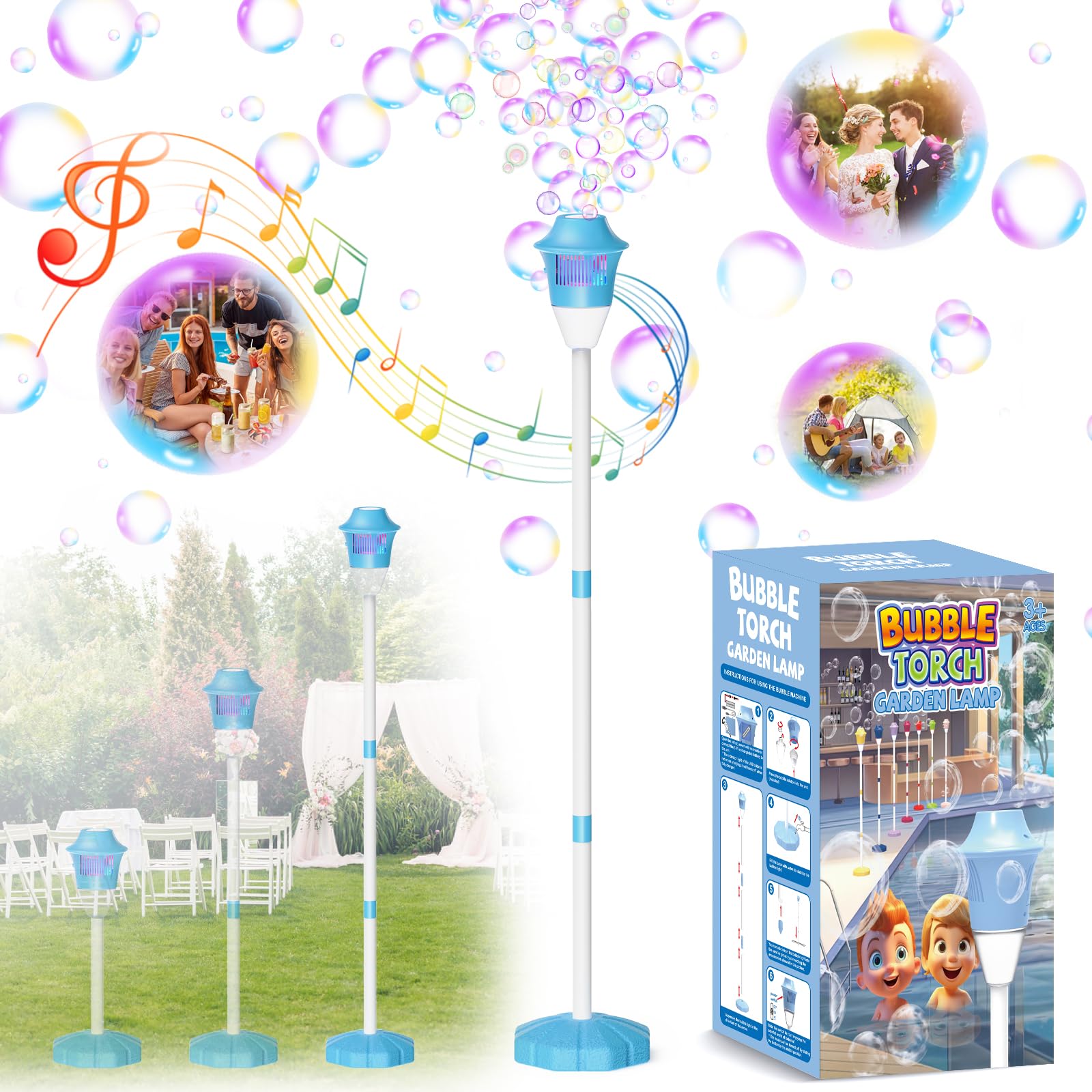 Macchina per Bolle per Bambini Soffiatore Di Bolle Automatico per I Più Piccoli 7445010147193