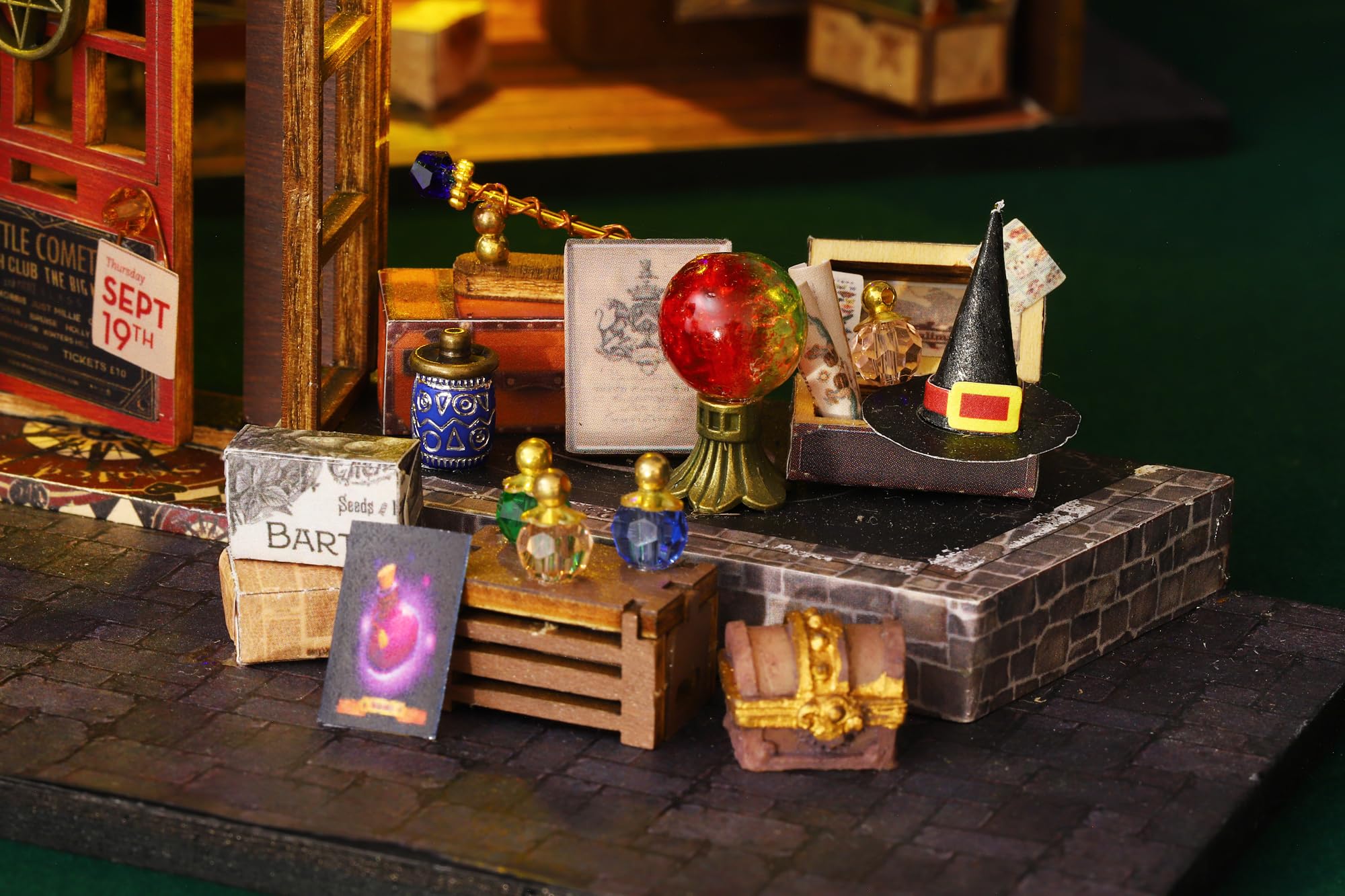 Kit fai da te per case in miniatura, CUTE ROOM Casa magica Kit artigianale per casa delle bambole Kit modello per adulti per costruire un regalo di compleanno per Uomini e donne