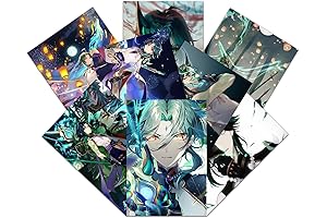 Unframed Pounchi Genshin Impact Xiao Posters (8-Pcs)