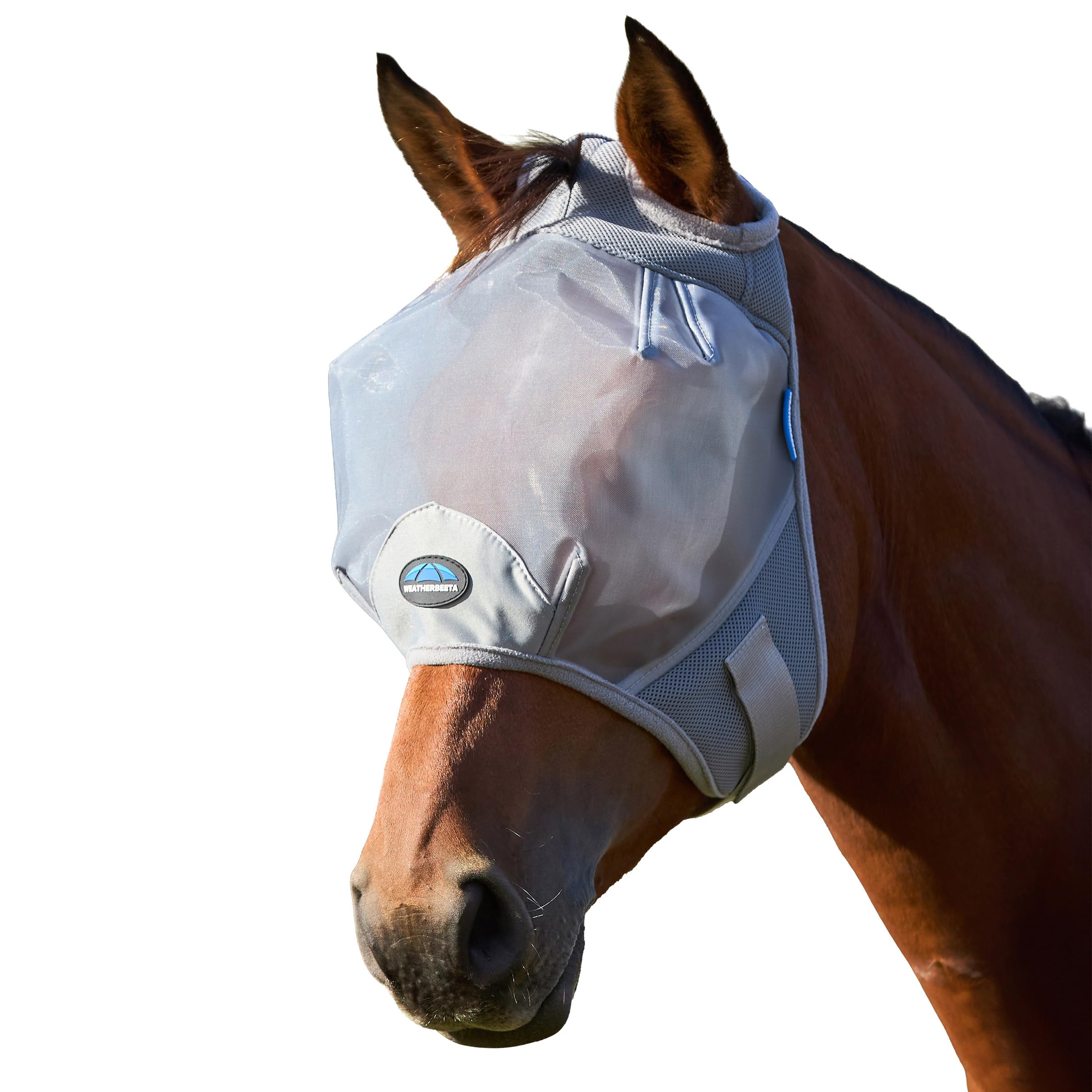 WeatherBeeta ComFiTec Fine Mesh Fly Mask, Grey, Xxsmall