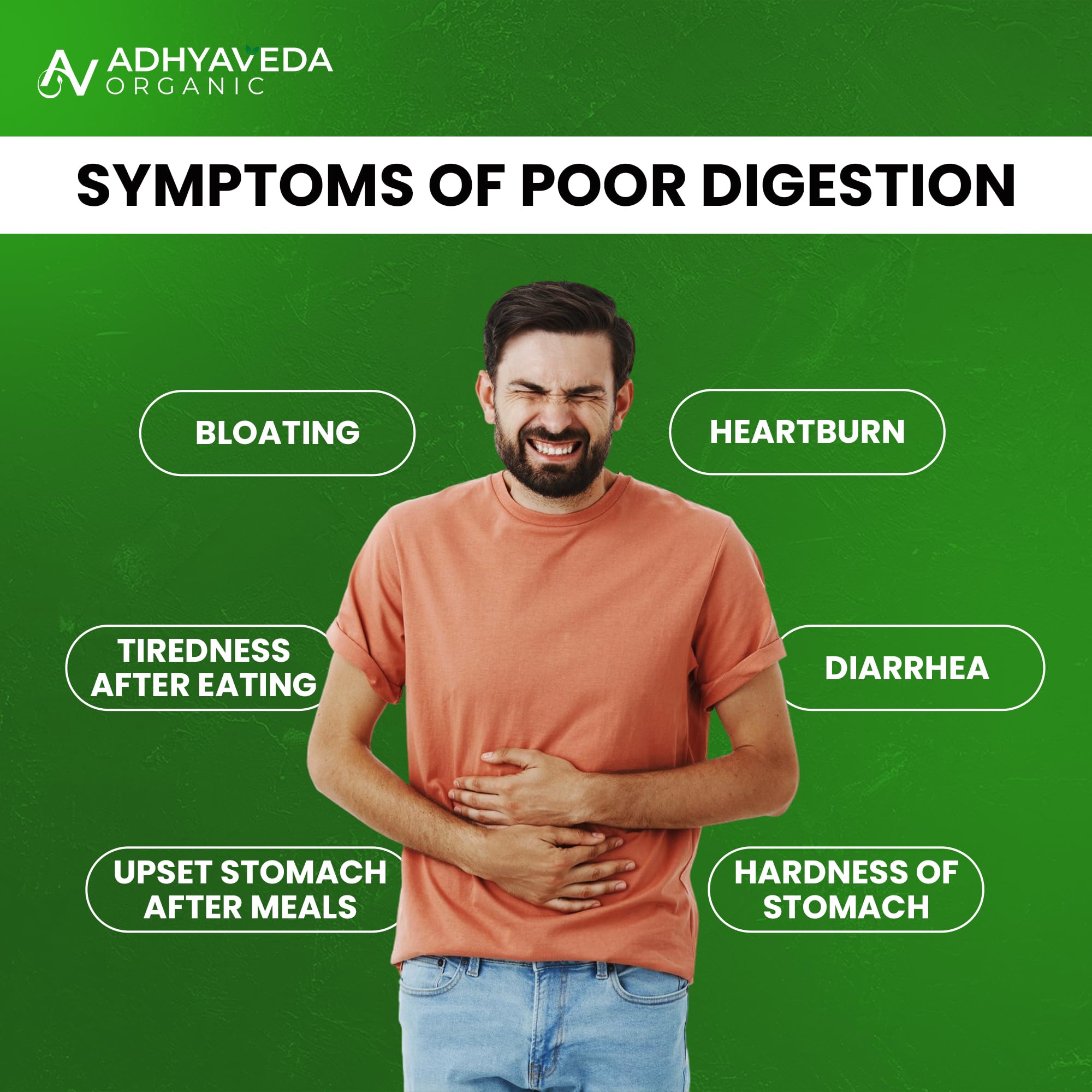 Adhyaveda Digestive Enzyme Capsules for Gut Health & Digestion Support | Papain, Bromelain, Amylase, Protease, Lactase & Cellulase Enzymes | Helps Relieve Bloating, Indigestion & Gas | Vegan, Non-GMO | 60 Capsules — Amazon image 7
