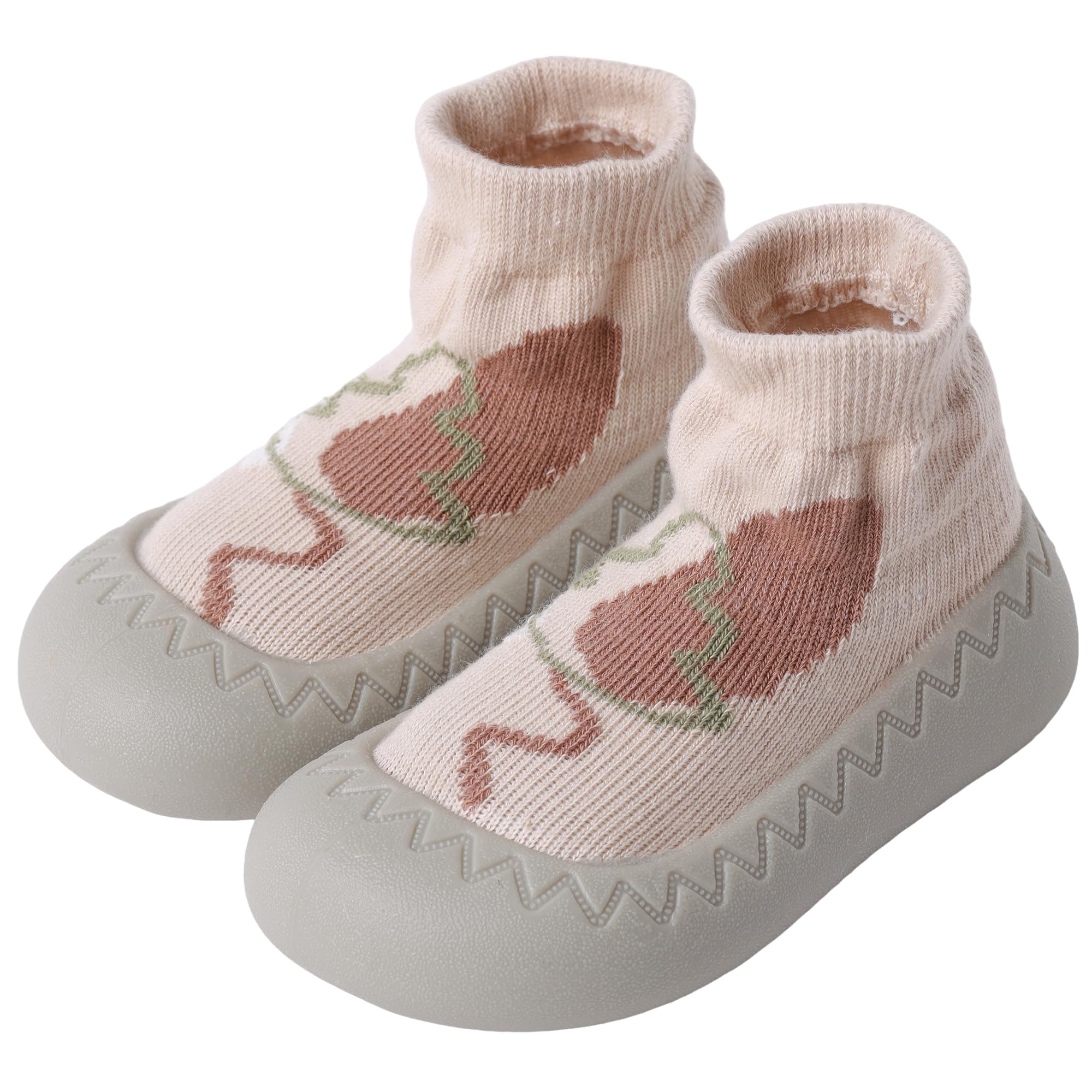 XQ&XG Calzini Scarpe Antiscivolo per Bambini, Scarpe Primi Passi Neonato, Suola Morbida Antiscivolo, Scarpe Traspiranti per Bambino Unisex Calzino Pantofole