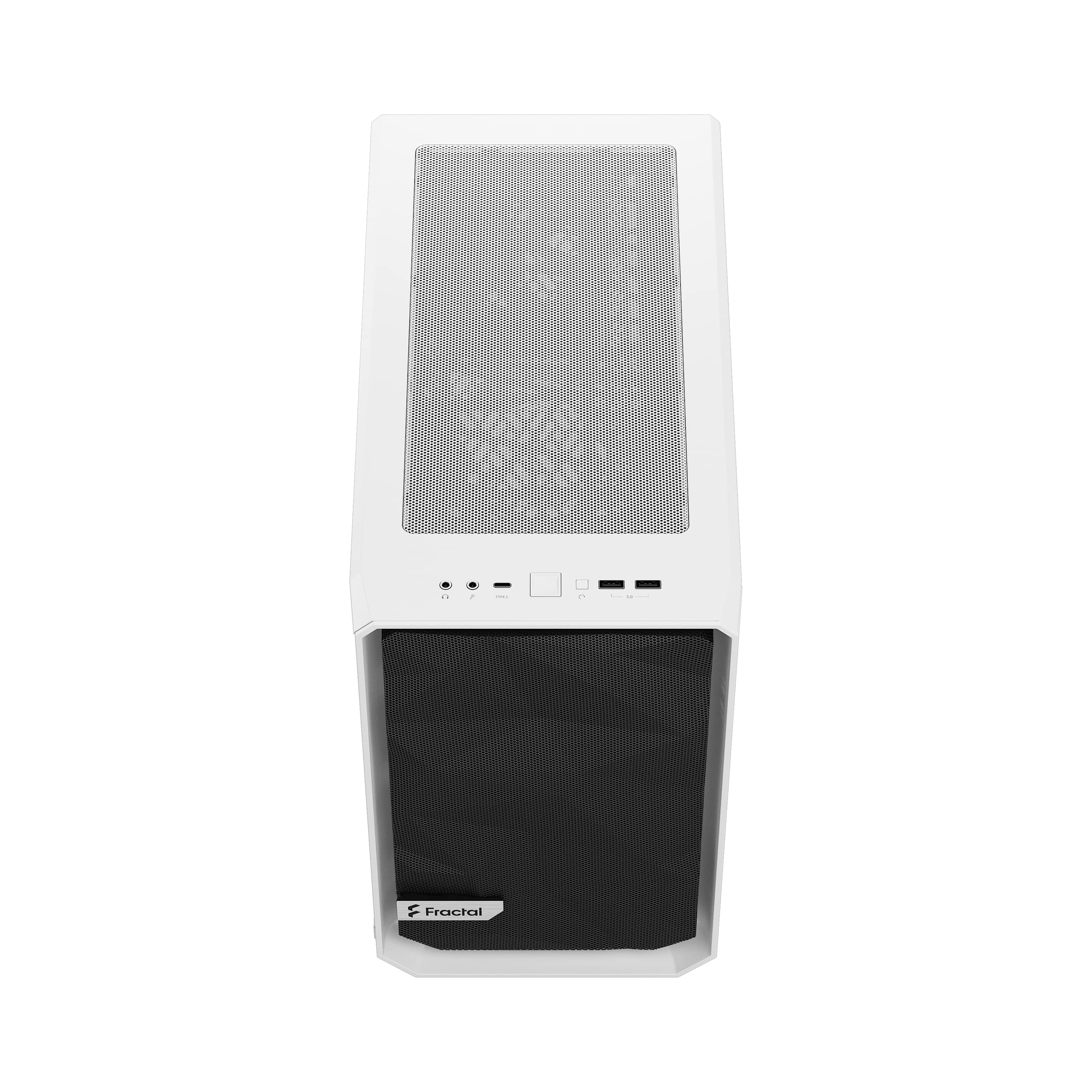 Fractal Design Meshify 2 Nano - MinI-Itx Tower (geh?rtetes Glas) - Keine Spannungsversorgung (atx) - Wei? - Usb/audio (fD-C-Mes2N-02)