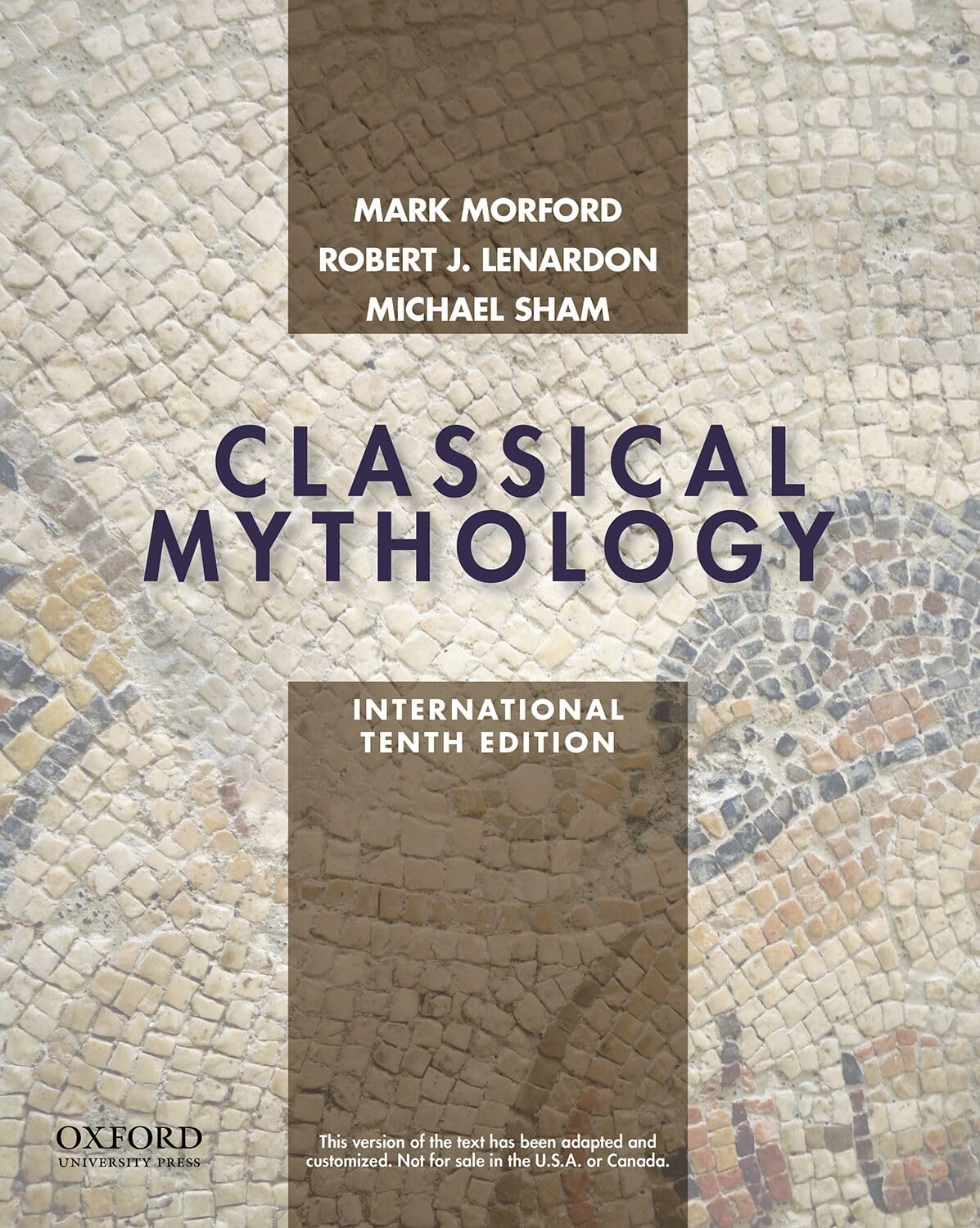 Classical Mythology International Edition by Mark P.O. Morford PAPERBACK