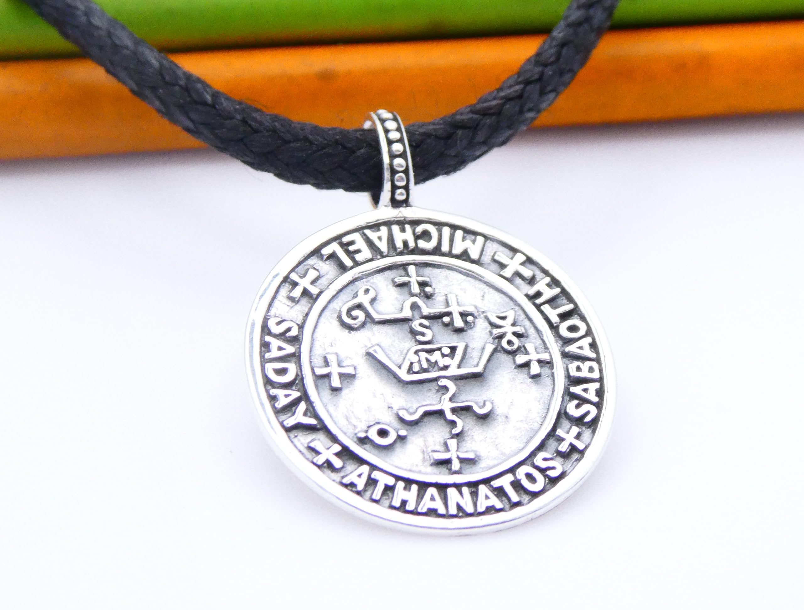 Anhänger Erzengel Michael aus 925 Sterlingsilber – Schutzsymbol Kettenanhänger, Unisex Schmuck,