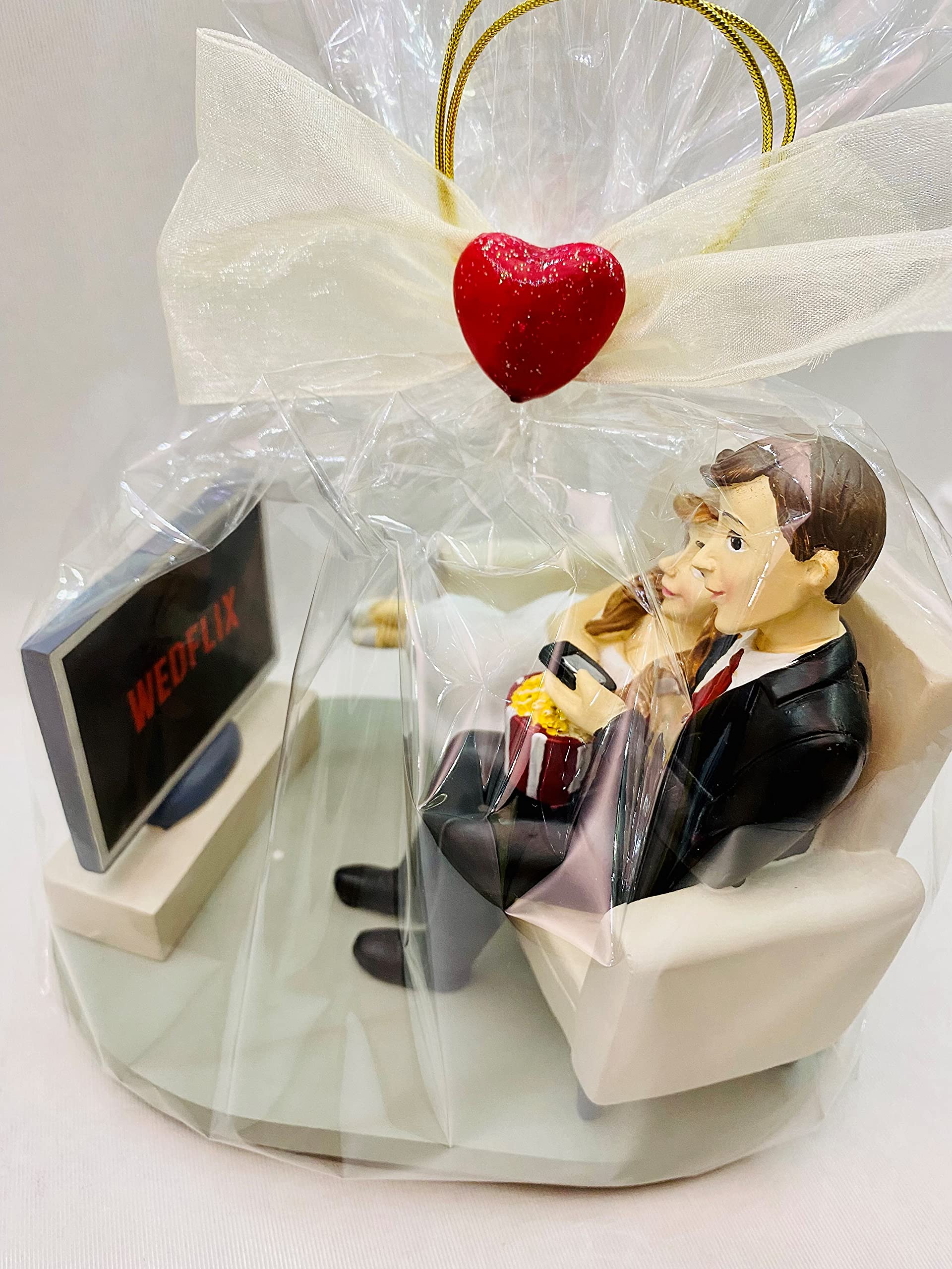 Figura boda tarta PERSONALIZADA muñecos novios wedflix figuras GRABADAS originales