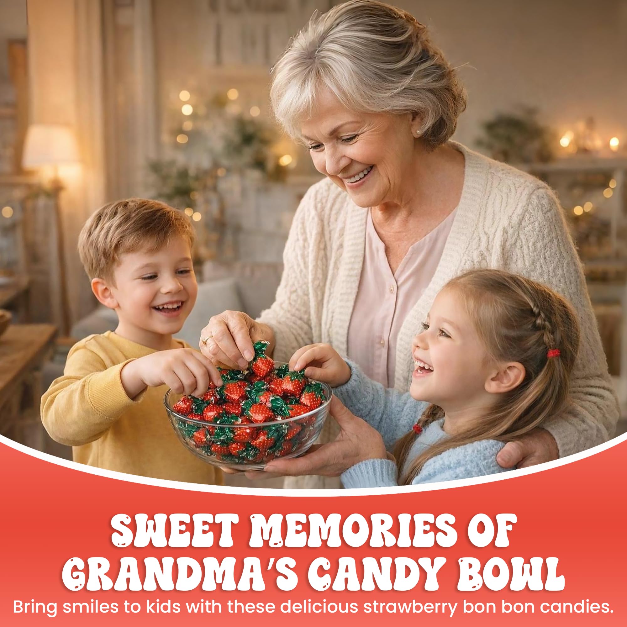 Amazon.com : Strawberry Bon Bons-Candy - Strawberry Candy, Bon