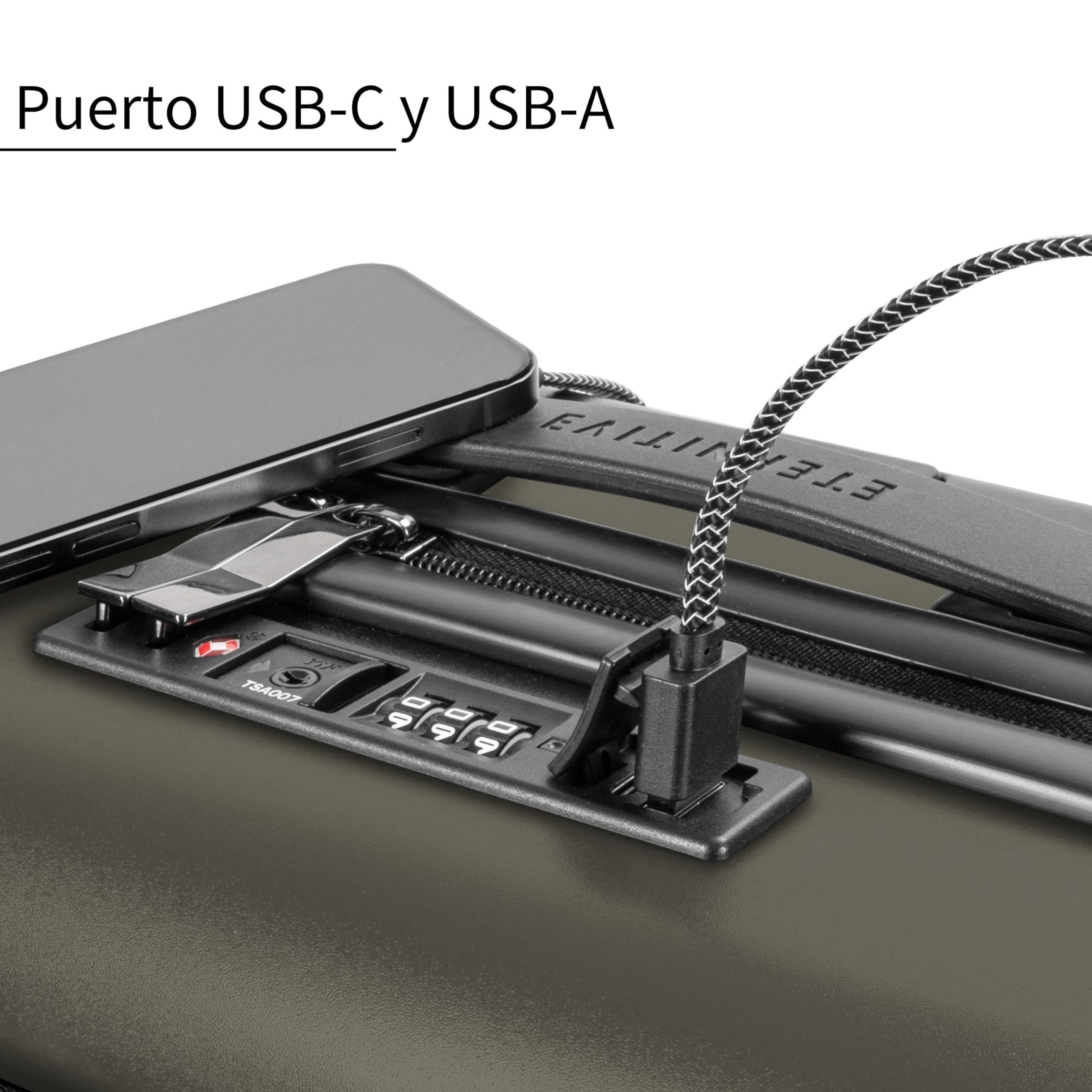 ETERNITIVE - Maleta I Maleta Rígida de Policarbonato & ABS IMaleta con Cerradura TSA I Equipaje de Mano con Ruedas 360°