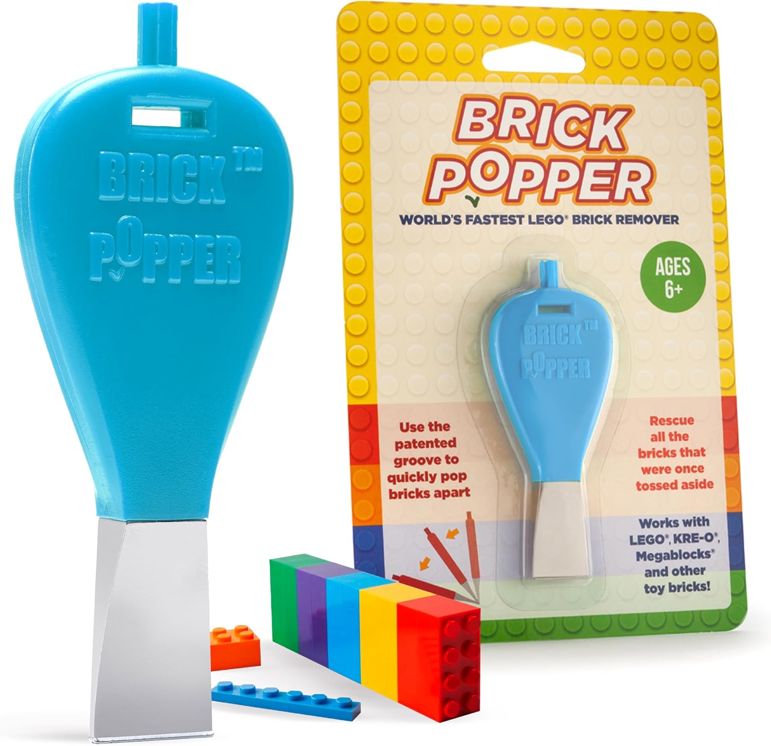 Brick Popper – World’s Fastest Separator Tool – Efficient Remover for Kids and Adults – Perfect for Ages 6 and Up – Essential Tool (Light Blue) Brick Popper – World’s Fastest Separator Tool – Efficient Remover for Kids and Adults – Perfect for Ages 6 and Up – Essential Tool (Light Blue)