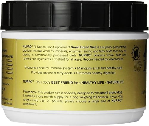 Miniatura 4 de Suplemento natural para perros Nutri-Pet Nupro., Razas pequeñas
