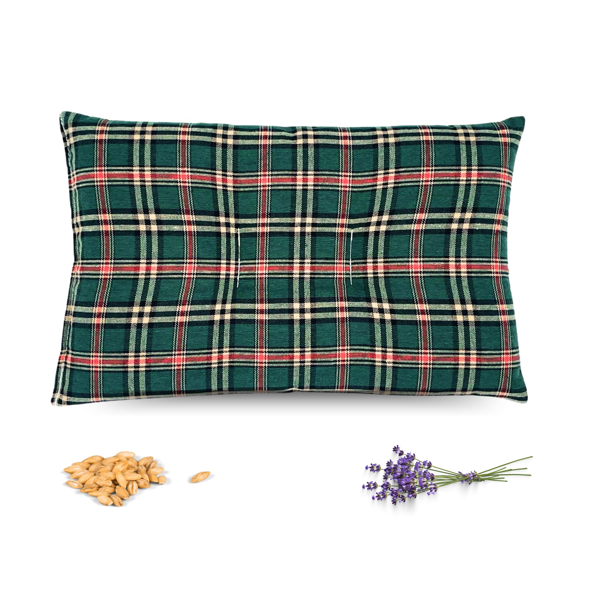 Saco de Semillas para Microondas | Saco Térmico Semillas, con Efecto Calor y Frío | Bolsa Semillas, Cojín Cervical de Trigo y Lavanda, para un Alivio Natural, 30 x 17 cms.