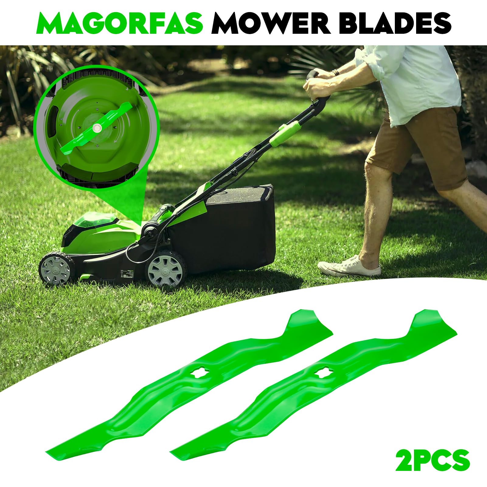 Cuchillas para cortacésped de alta elevación para cortacésped 742-04154 942-04154 942-04154A 742-04154A para Cub Cadet CC760 CC760ES CC800 Troy Bilt TBWC33XP Walk Behind Mowers con 33