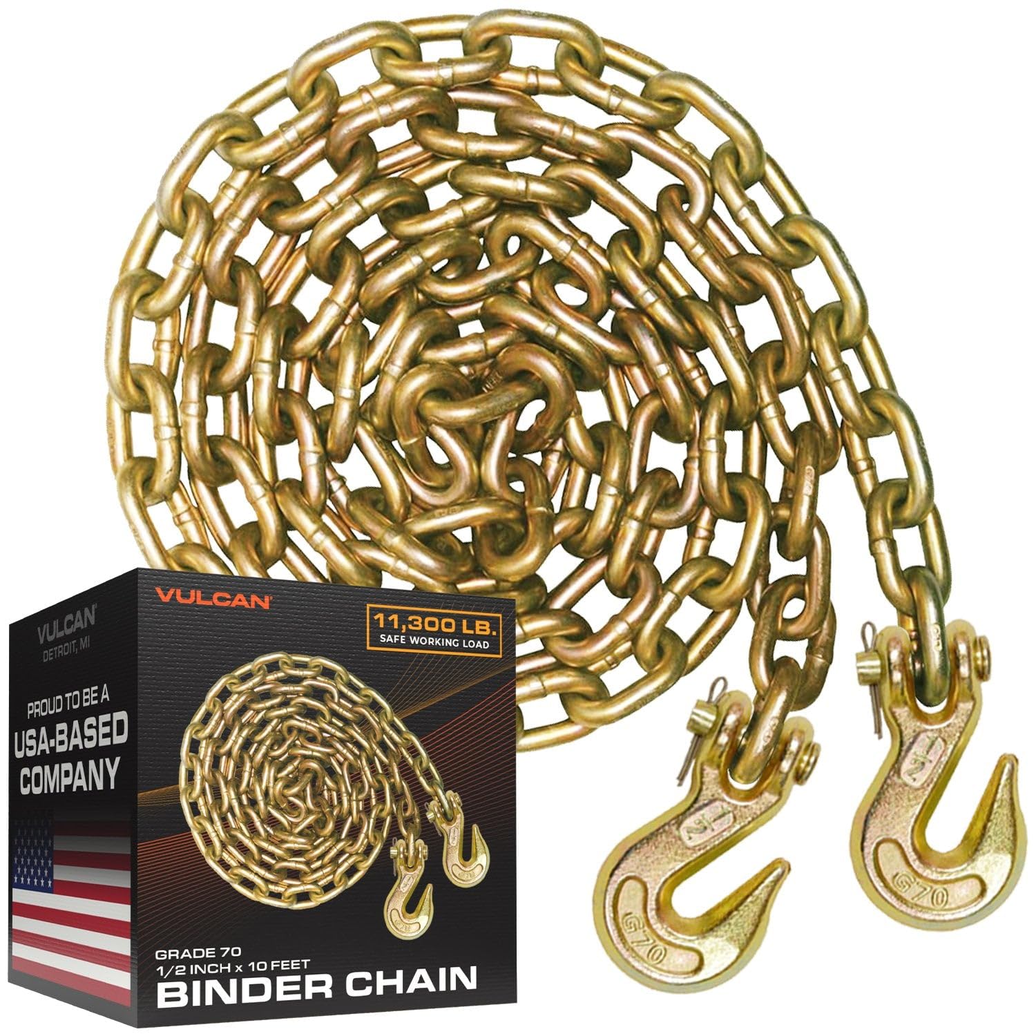 Vulcan Binder Chain - 8ft, 3/8" - 6600 lb Safe Load -14
