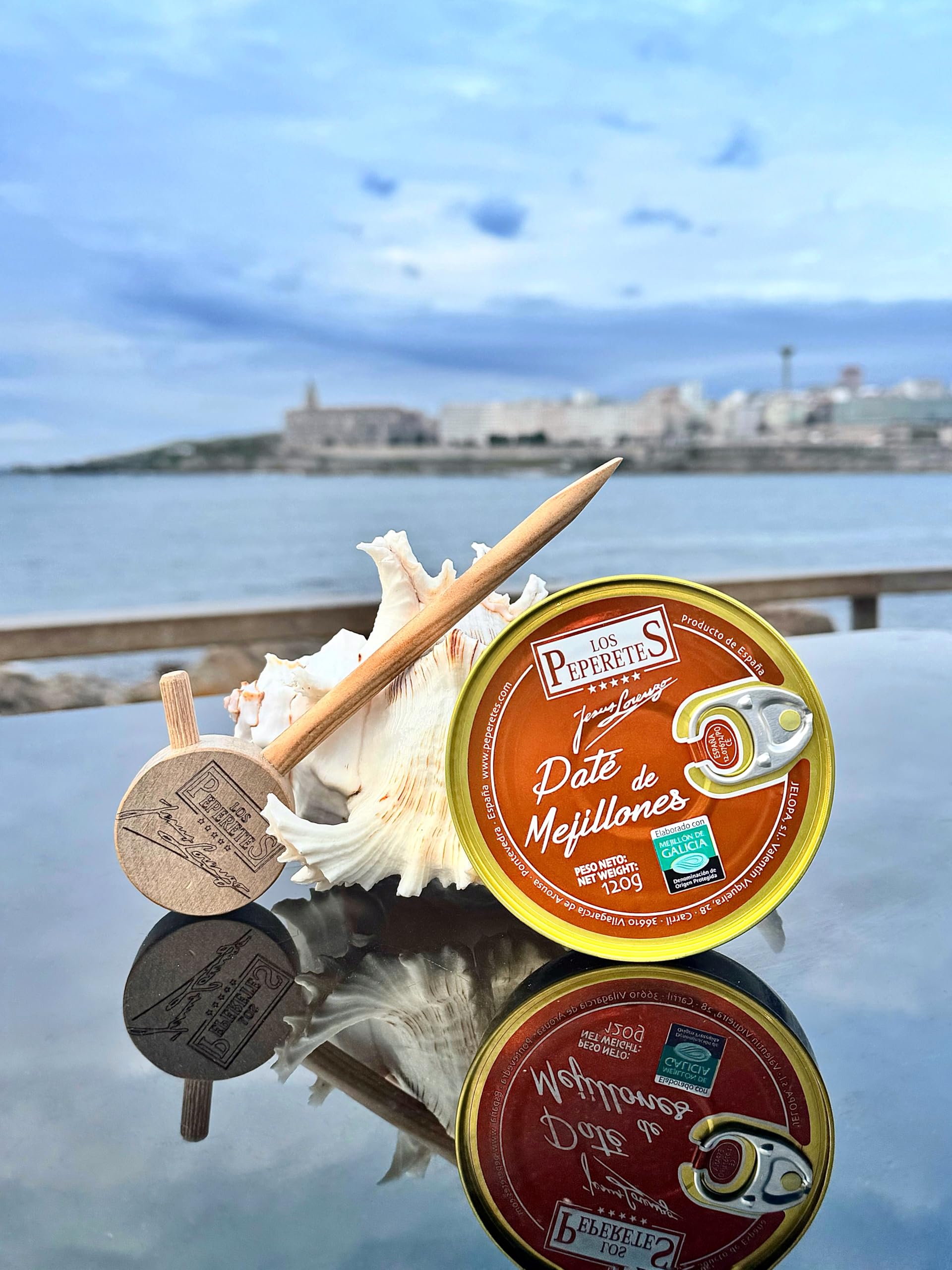 LOS PEPERETES x3 Lata Paté de Mejillones 85 g | Marisco Gourmet Gallego | Pate Artesanal con Mejillones de las Rías Gallegas | Untable Gourmet Natural | Sabor Tradicional de Galicia