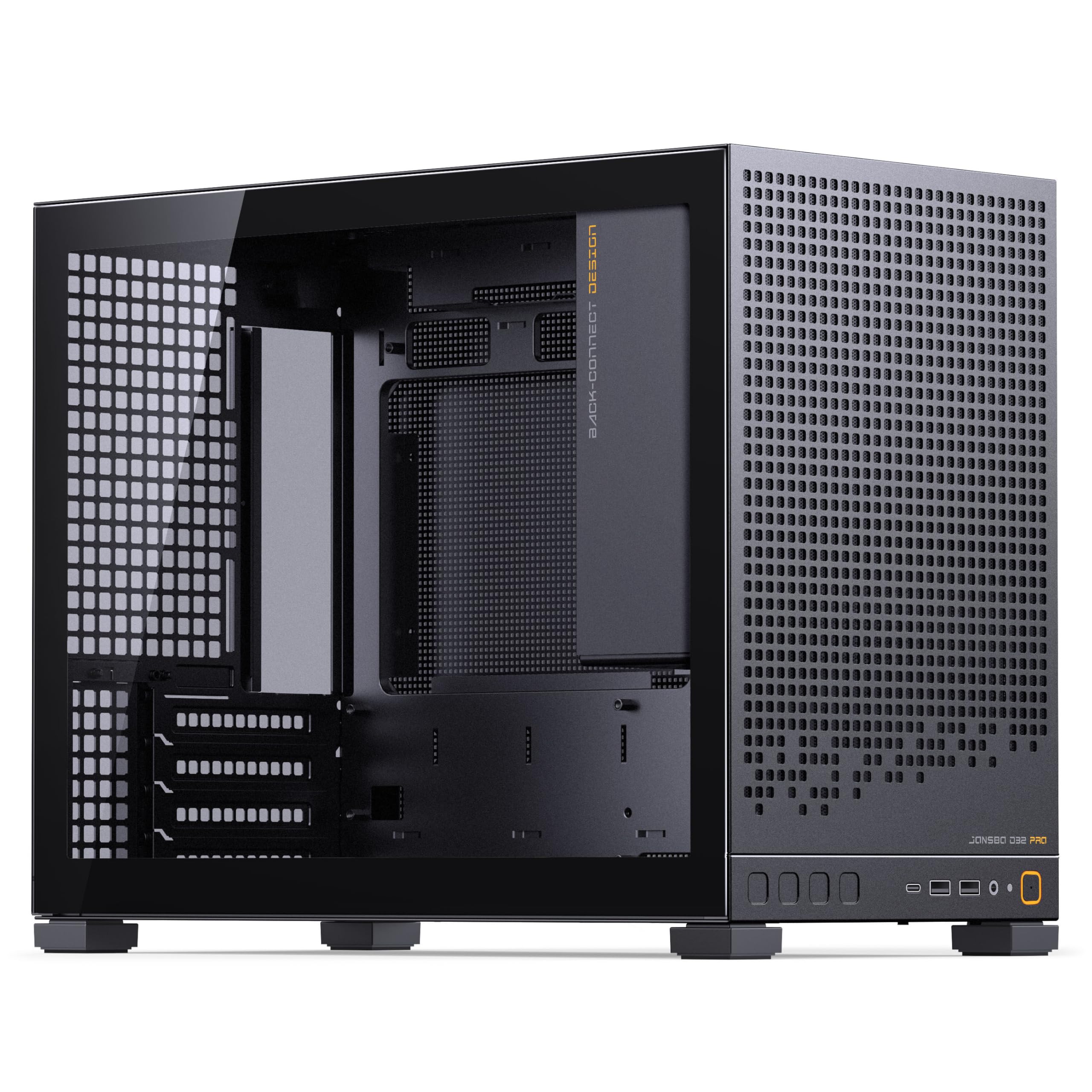 Jonsbo D32 PRO Case PC Nero – Case mATX compatto con supporto Back