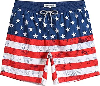 maamgic Mens Swim Trunks Quick Dry Swim Shorts with Mesh Lining Funny Swimwear Bathing Suits