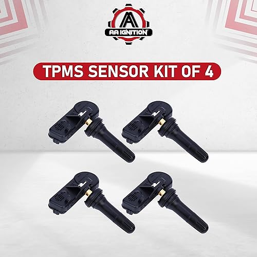 Miniatura 6 de Juego de 4 sensores TPMS de repuesto, compatible con Buick, Cadillac, Chevrolet, GMC, Hummer, Pontiac, Saab, Saturn - Reemplaza 13598772, 974-009,