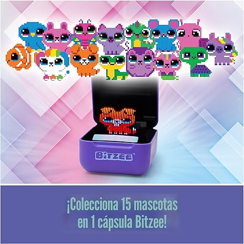 Miniatura 5 de BITZEE, juguete interactivo mascota digital con 15 animales dentro, mascotas electrónicas virtuales reaccionan al tacto, juguetes para niñas y niños