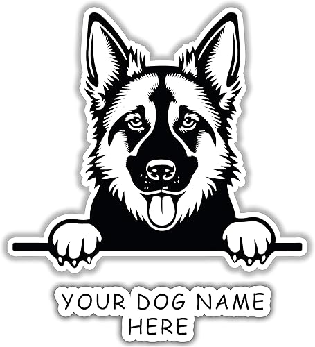 Miniatura 65 de Personaliza la calcomanía de mascota con el nombre de tu perro Calcomanías de mascotas dibujadas personalizadas para tu automóvil, camión, SUV