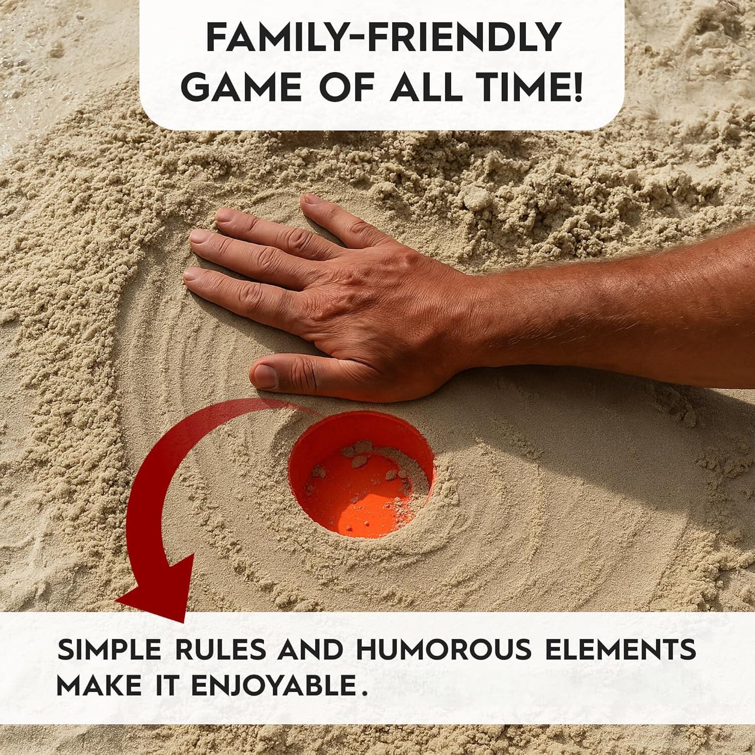 Bunghole Beach Toss Game – Fun & Portable Ring Toss Game – Lightweight Mini Cornhole Set for Beach, Backyard or Lake – Travel-Friendly Entertainment with Easy Setup