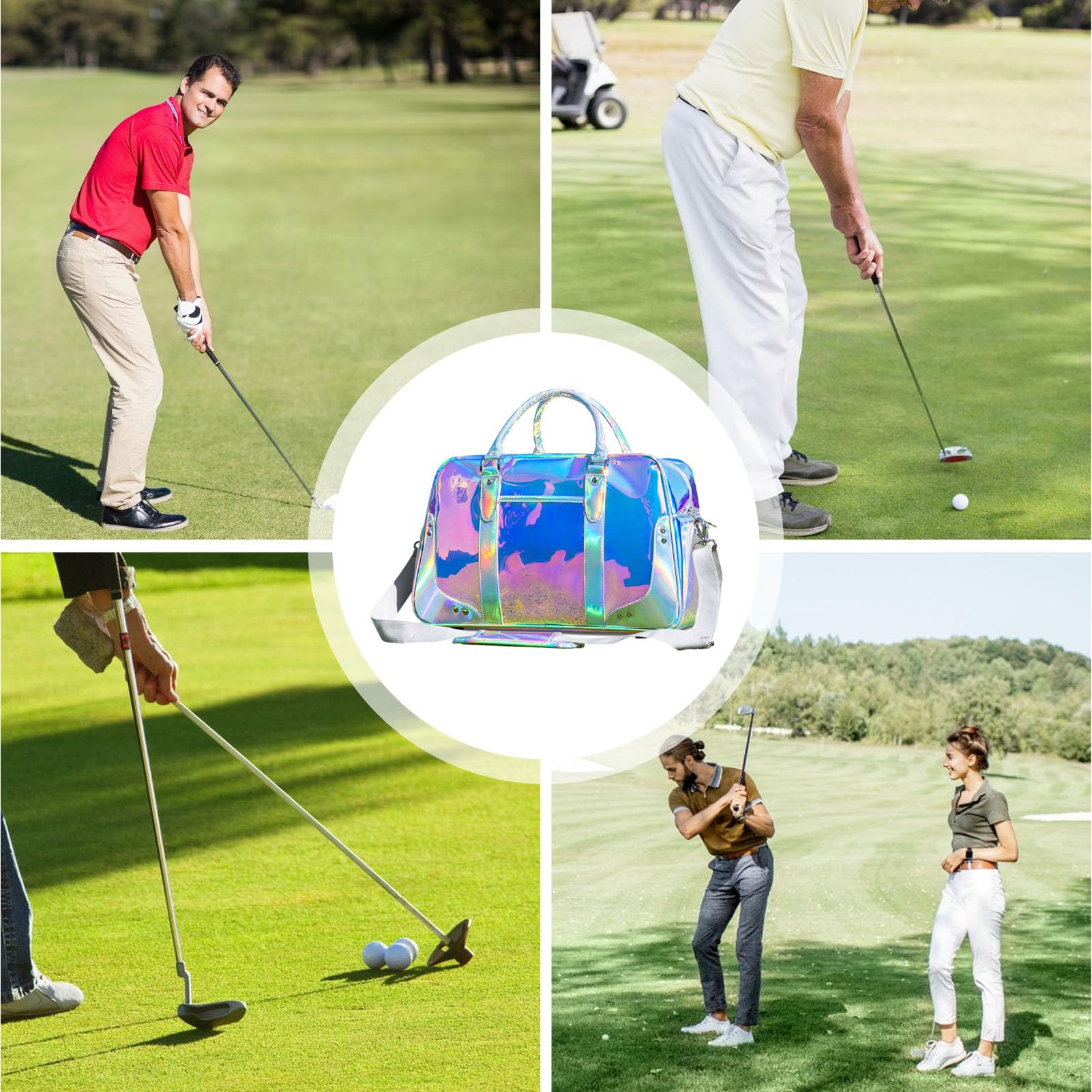 Golfschuhe | Stil mit großer Kapazität mit verstärktem Gurt | Sportliches Golfzubehör – für den Innen- und Außenbereich, Zuhause, Club, Camping, Picknick, Fitnesstraining und Training