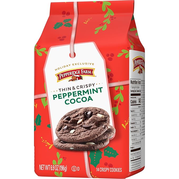 Pepperidge Farm Galletas Thin & Crispy Peppermint Cocoa 6.9 oz miniatura 6