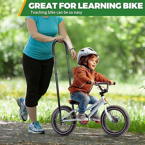 Miniatura 6 de LEICHTEN Mango de entrenamiento de seguridad para niños, 3 alturas ajustables y resistentes, accesorios de bicicleta de equilibrio para niños,