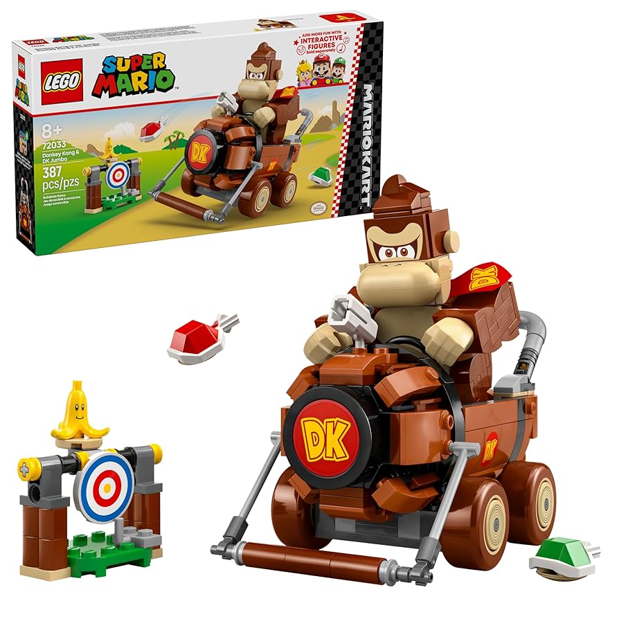 Amazon.com: LEGO Super Mario: Mario Kart Donkey Kong & DK