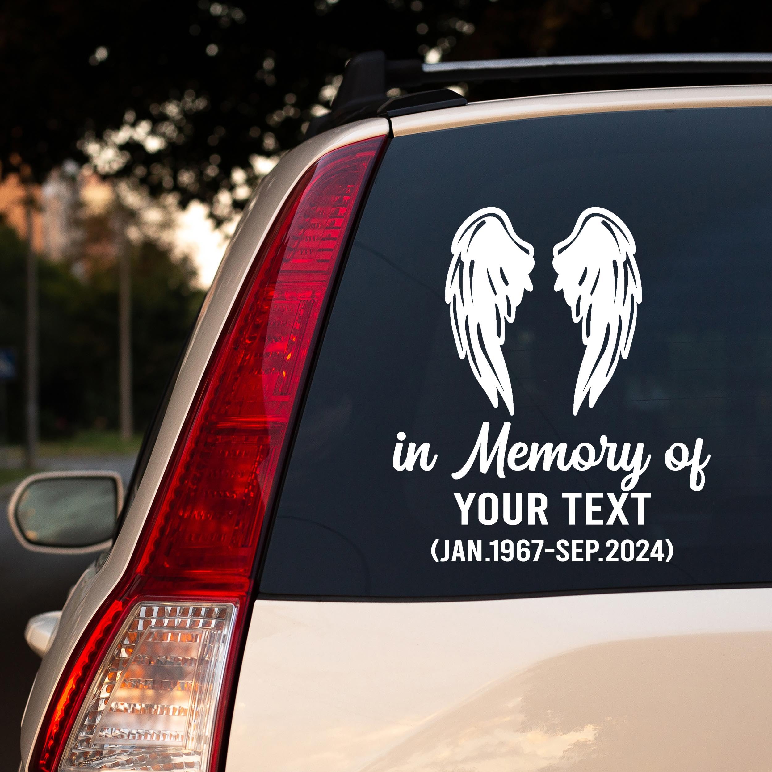 Memorial Stickers For Cars Free In Loving Memory Decal Templates Browse ...