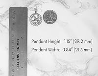 Vista 2 de CaliRoseJewelry Colgante zodiaco de plata de ley