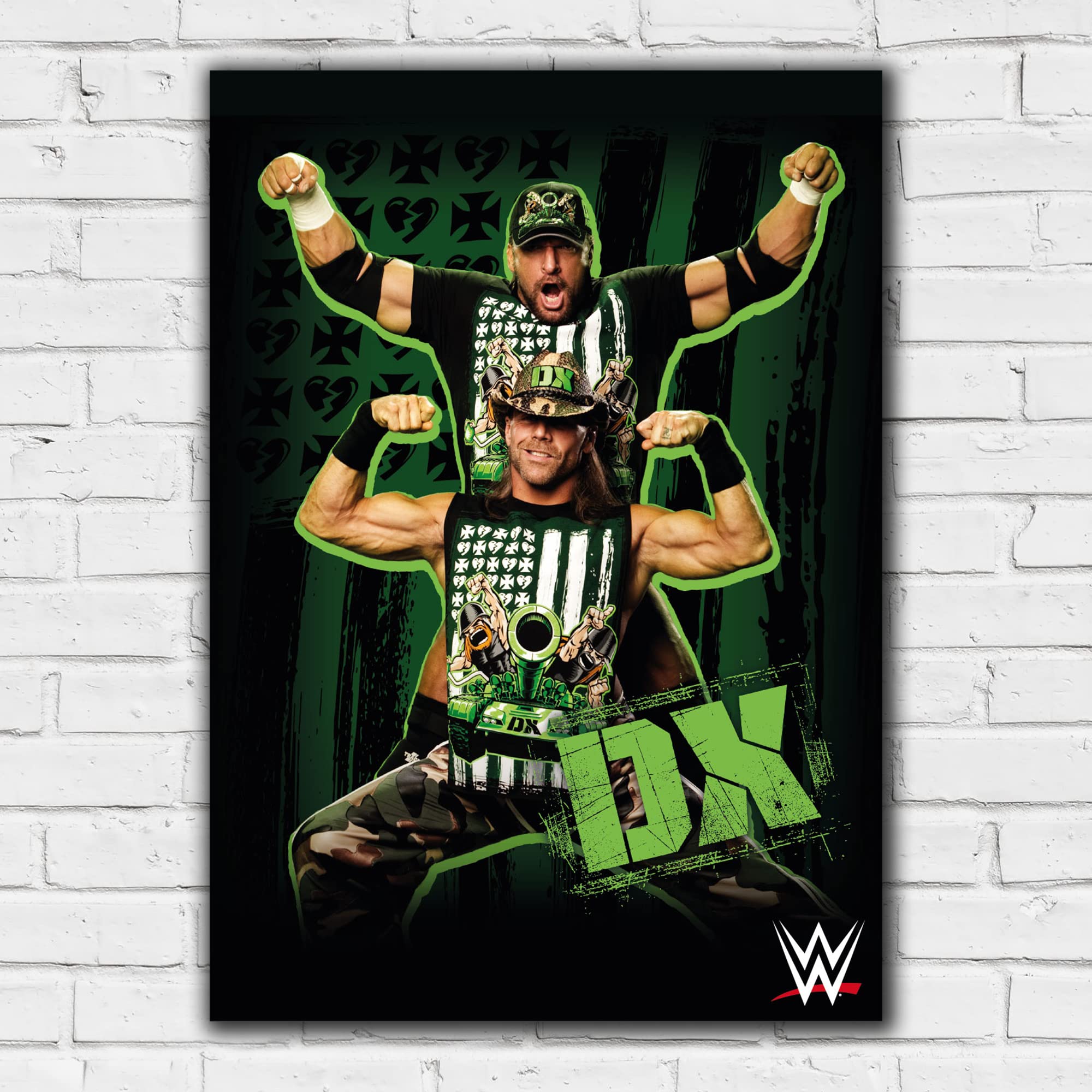Themed Black Wwe Print - Dx Graphic Poster Wrestling Wall Art (A2-42Cm X 59.4Cm)