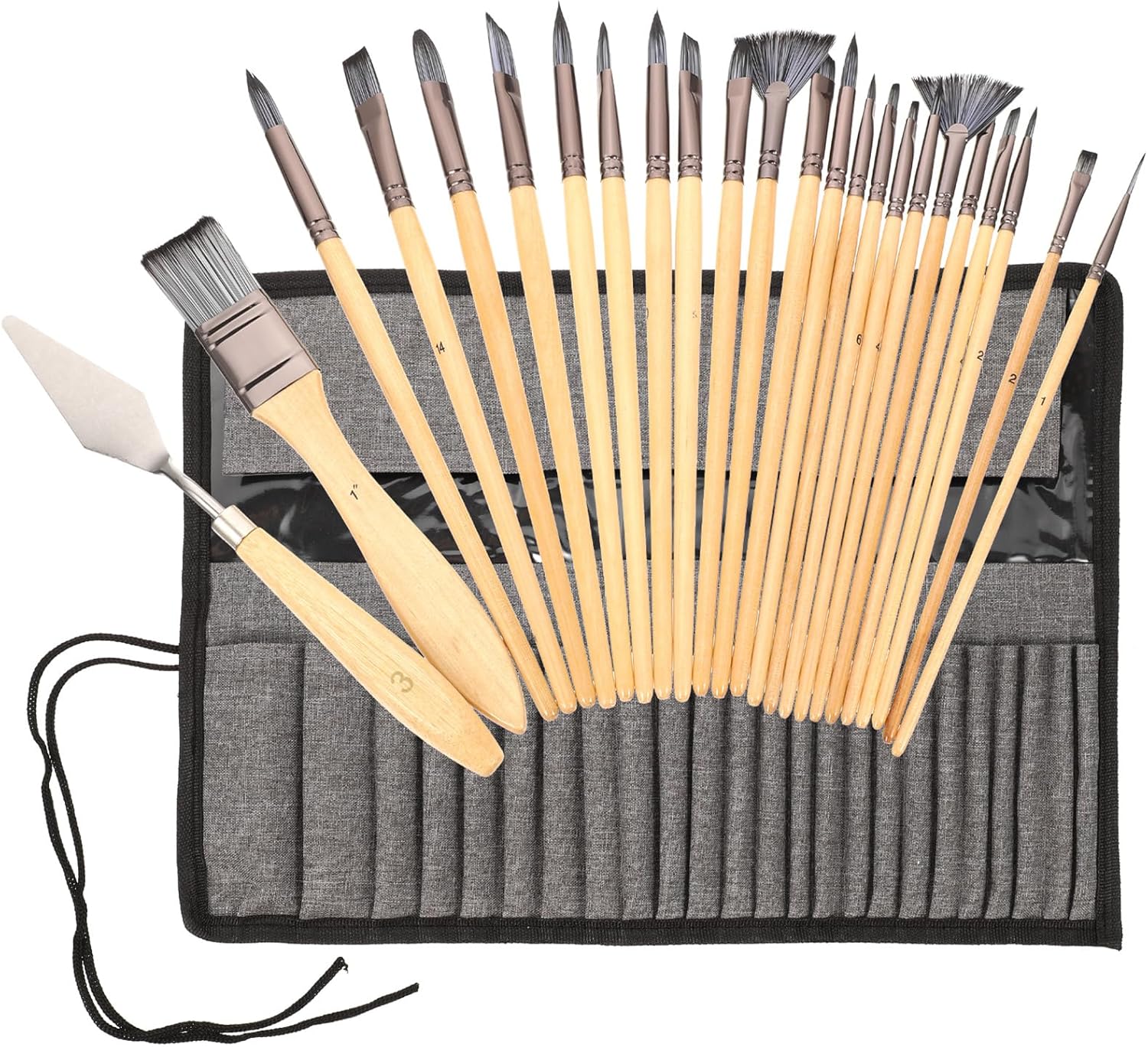 1 Set Artist Paint Brush Watercolor Brushes for Oil and Painting for Detail Work and Miniature Art Present for Artists