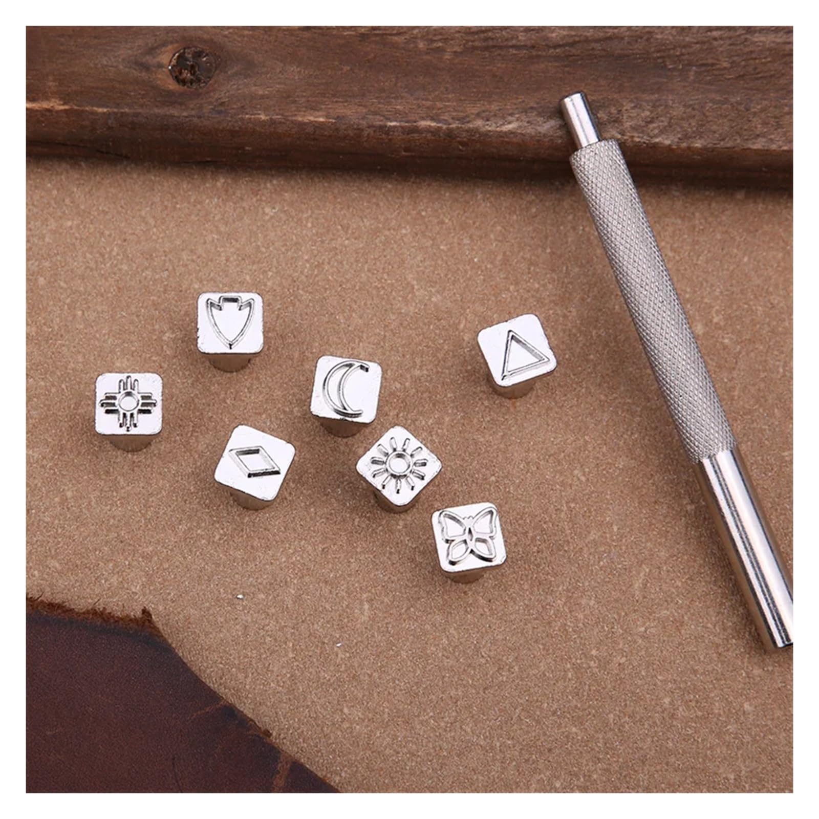 Alphabet-Buchstaben-Stempelset aus Stahlleder