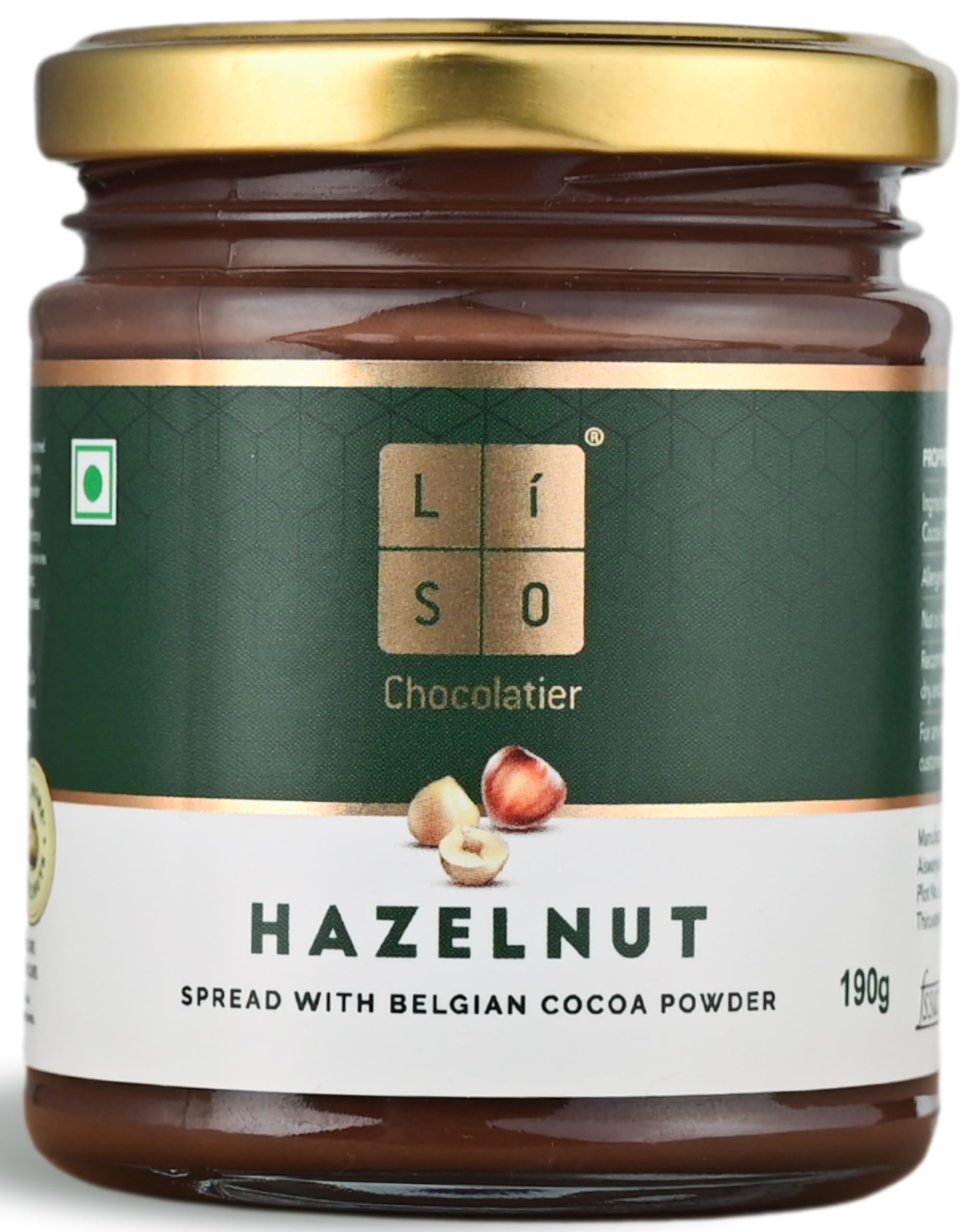 Liso Hazelnut Spread | Made with The Goodness of Rich Belgian Cocoa Powder | Delicious Choco Spread | 100% Vegetarian with No Palm Oil, 190 gm (Hazelnut, 190) (B0C2HH2R6M) Amazon Price History, Amazon Price Tracker