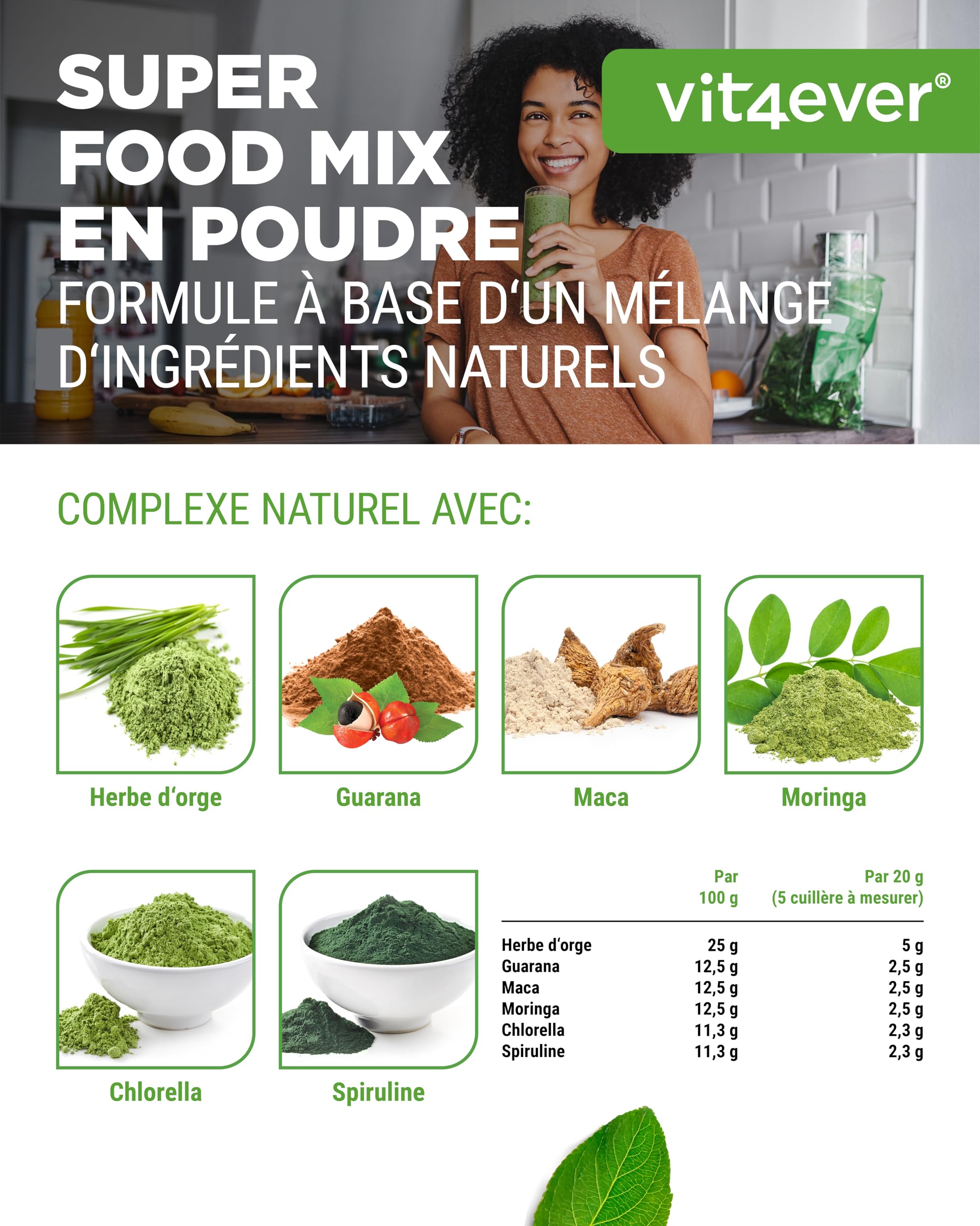 Spiruline Et Chlorella Bio - Complément Alimentaire énergie Et Détox - 2300mg Par Dose - Neuf