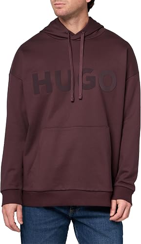 HUGO, Tonal Logo Hooded Sweatshirt, jadette green, M