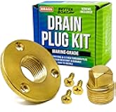 Brass Boat Drain Plug Kit, 1/2