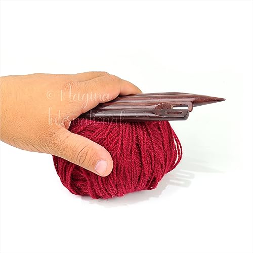 Miniatura 3 de Agujas de costura de madera fina hechas a mano de palisandro | Suministros de costura y tejido de hilo (0.197 in)